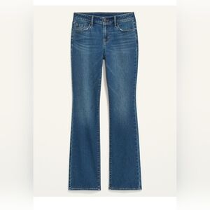 Old Navy NEW Plus Size Mid-Rise Kicker Boot-Cut Jeans Size 18 Blue Stretch Denim